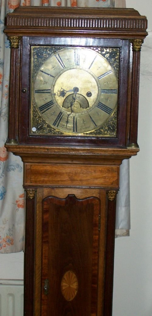 fig 1. PETITE LONGCASE BY Thomas Benbow 1768-89 Newport & Carnaby Street London 1797