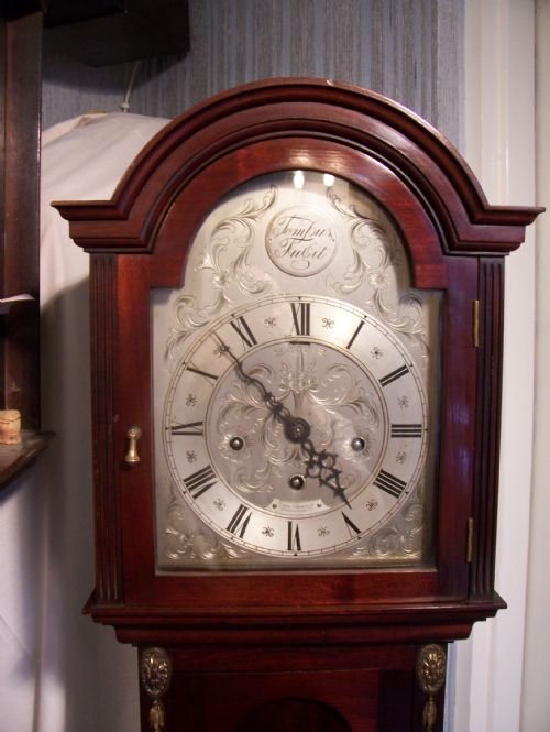 Top Quality Mahogany Silvered Dial Grand Mother Clock