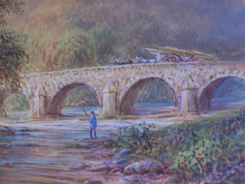 Royal Acadamy Artist 19thc Watercolour by Lennard Lewis