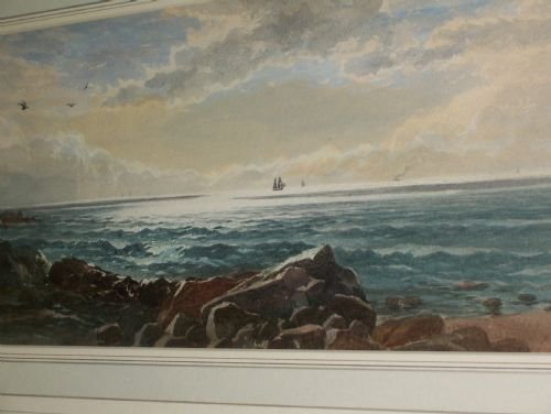 Listed Artist Thomas Hart Seacape Watercolour