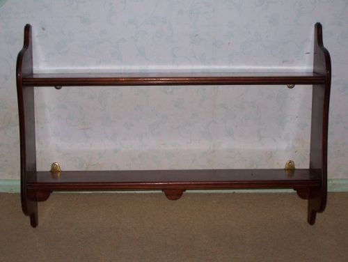 Mahogany Wall Book/display Shelves