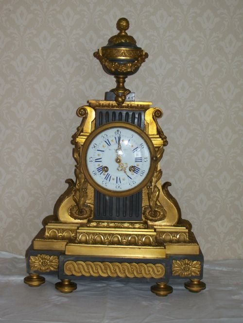 Very Special 19th C. Gilt Ormulu & Marble French Striking Clock