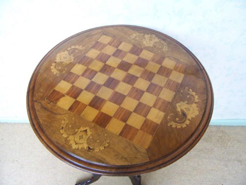 Victorian Chess/games Table