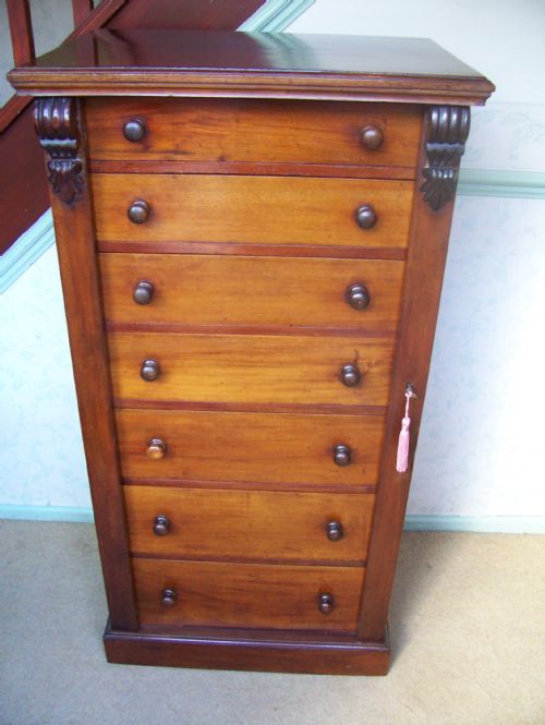 Victorian Mahogany Wellington Chest