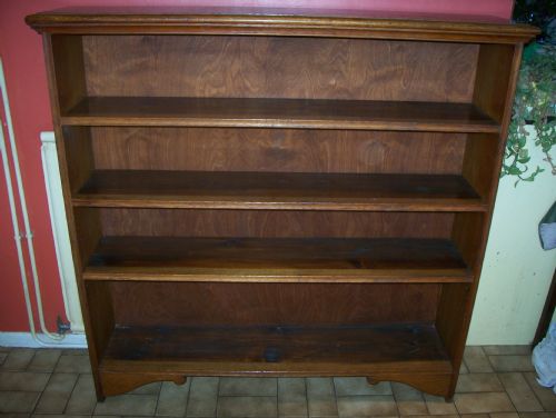 Golden Oak Open Bookcase