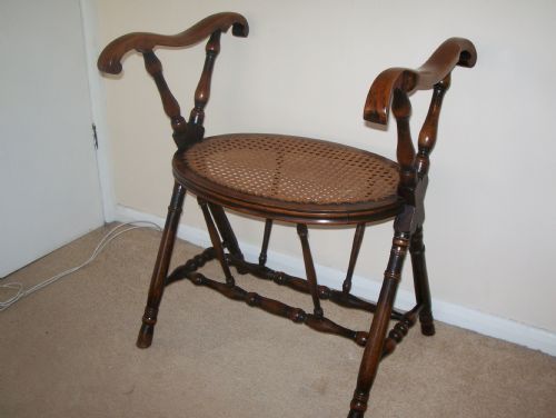 Cane Seat Dressing Stool