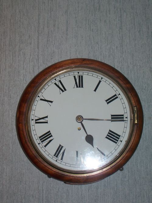 Victorian Mahogany Fusee Dial Clock
