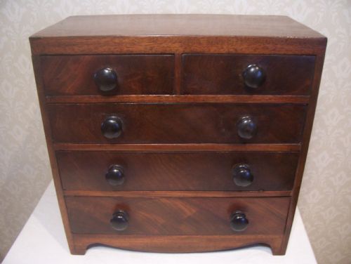 19th Century Miniature/apprentice Chest of Drawers
ideal for Jewellery or as a Collectors Cabinet