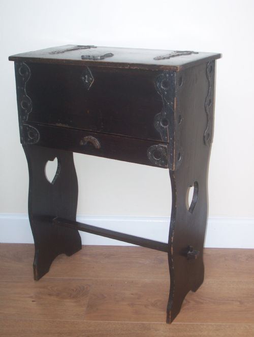 Victorian Pine Work Box