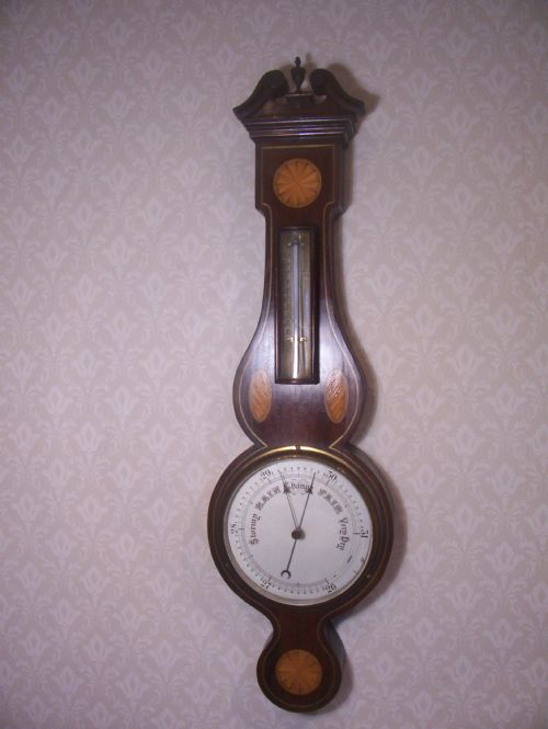 Small Geo III Style Late 19th Century Barometer