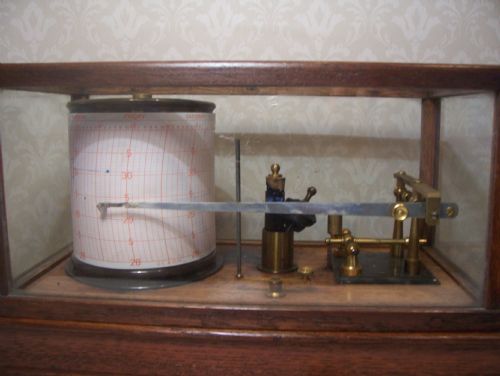 Oak Barograph by Cw Dixey & Son 
Optician to King George III