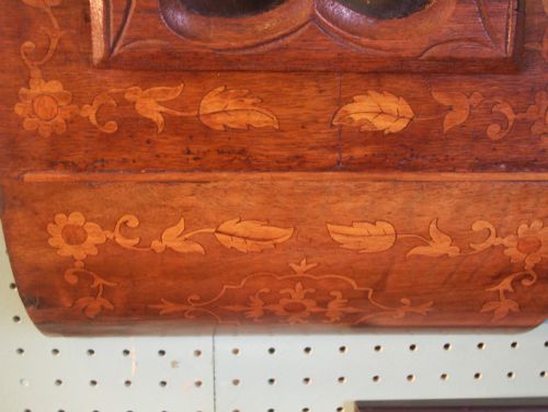 Walnut Inlaid American Drop Dial Wall Clock
