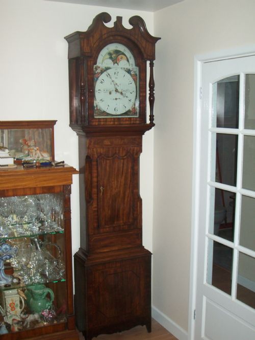Good Georgian Mahogany Moon Phase Longcase By
groves of Leeds