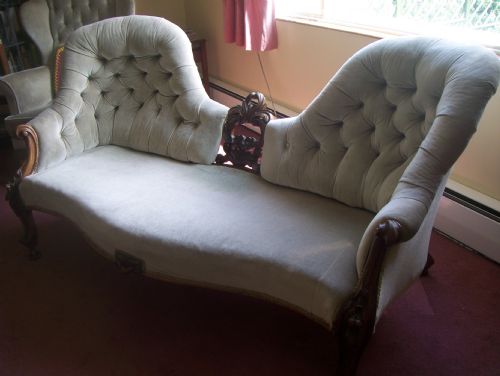 fig 1. VICTORIAN DOUBLE SPOONBACK SOFA