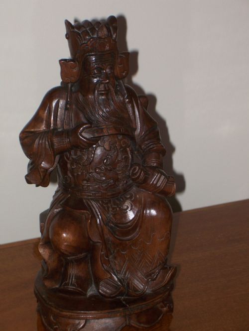 Antique Chinese Carved Wood Figure