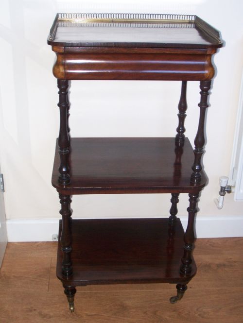 Victorian Rosewood 3 Tier Whatnot