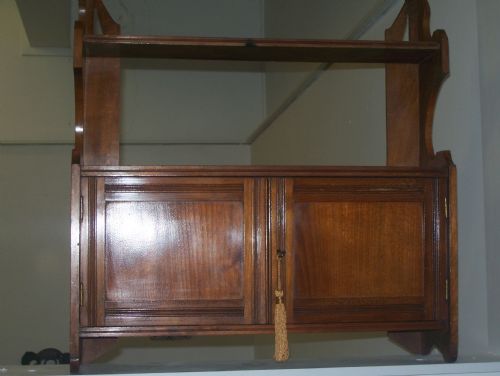 Walnut Wall Cabinet with Shelf
