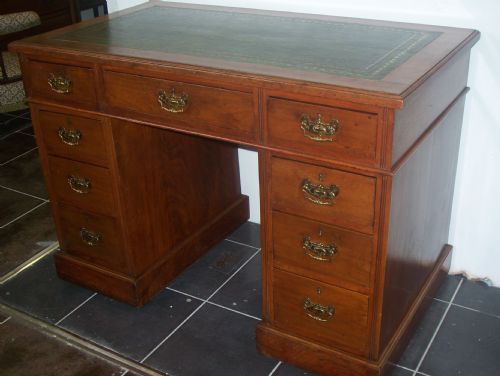 Victorian Twin Pedestal Desk