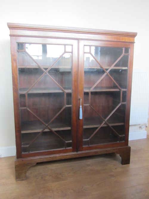 C19th Mahogany Astragal Glazed Bookcase