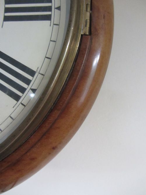 fig 1. MAHOGANY CASED QUALITY CABLE DRIVEN FUSEE DIAL CLOCK - 1850-74
