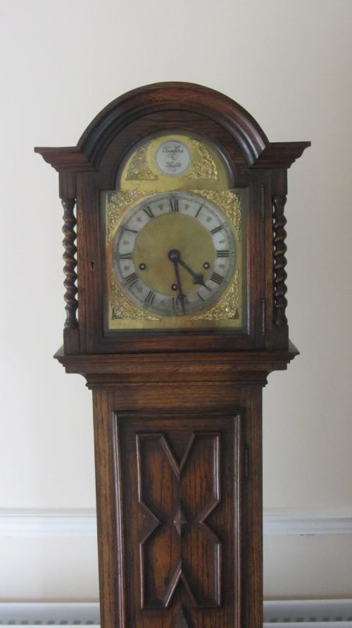 Lovely Sounding Oak Cased Grandmother Longcase