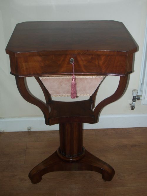 Regency Mahogany Work or Sewing Table