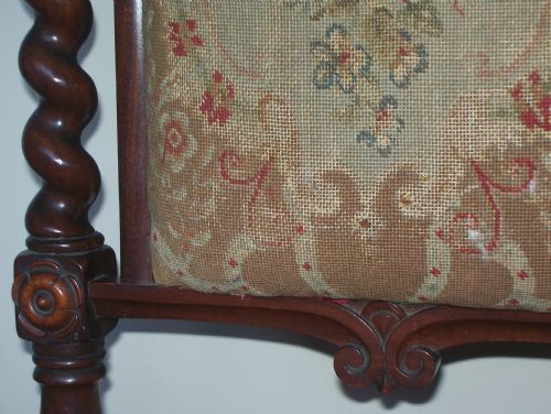 VICTORIAN WALNUT CHAIR - ADDITIONAL PHOTO 3