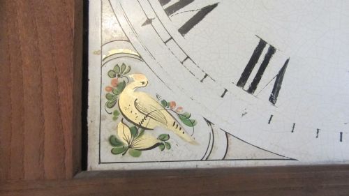 fig 2. 19th C. OAK LONGCASE BY JOHN BEALE OF OUNDLE