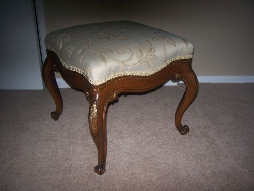 Regency Walnut Stool