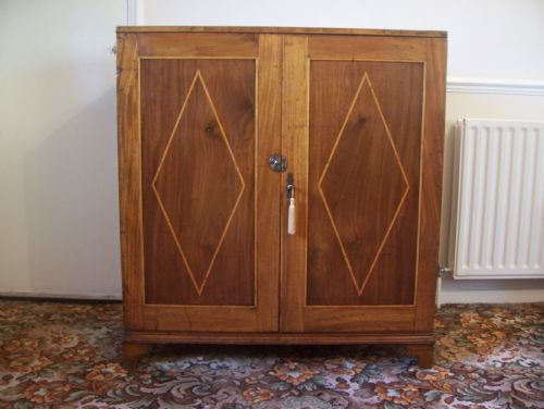 Georgian Mahogany Linen Press Cupboard