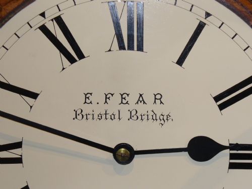 fig 3. TUNBRIDGEWARE INLAID WALL CLOCK BY EDWIN FEAR AN IMPORTANT CLOCKMAKER FROM BRISTOL - 1842-98