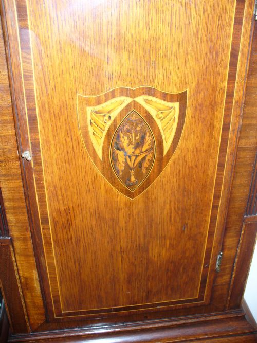 fig 1. BEAUTIFULLY INLAID LATE GEORGIAN / REGENCY COVENTRY LONGCASE