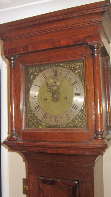 18th Century 10 Inch Brass Dial Mahogany & Oak Longcase of Slim & Desirable Proportions