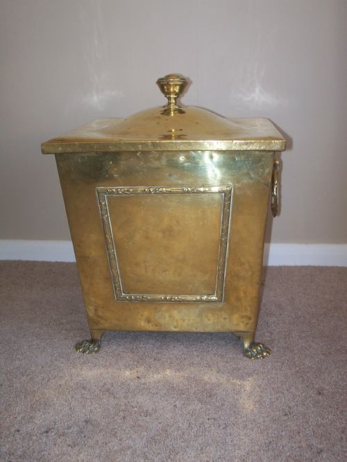 Victorian Brass Log Bin
