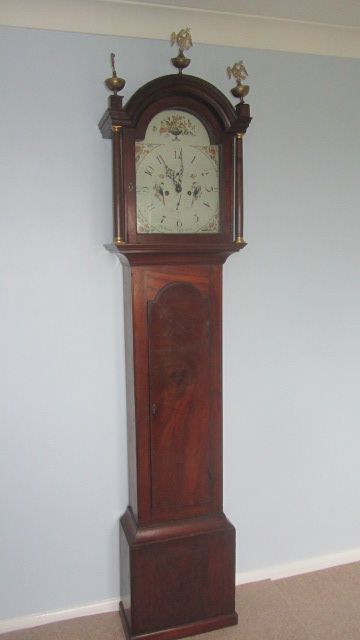 fig 1. Flame Mahogany Georgian Jersey Longcase