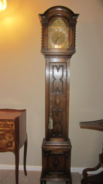 Attractive 1920’S Westminster Chiming Grandmother Longcase Clock