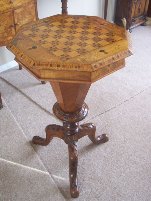Victorian Trumpet Sewing/games Table