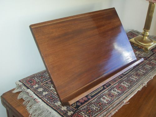 Edwardian Mahogany Book Rest