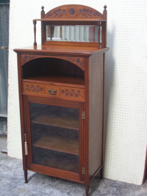 Walnut Music Cabinet Stamped Jenks & Wood