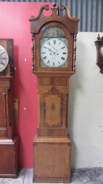 Early/mid 19th C Mahogany & Oak Longcase ( Long Case ) Grandfather  Clock
"still Owned by Makers Family Till 2005"