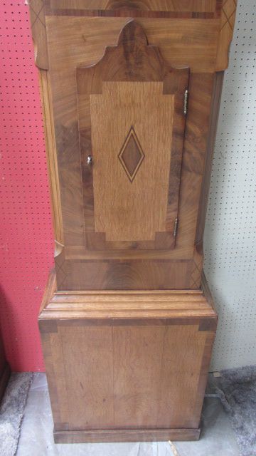 fig 2. Early/Mid 19th c MAHOGANY & OAK LONGCASE ( LONG CASE ) GRANDFATHER CLOCK