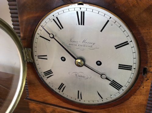 fig 2. GEORGIAN REPEATER BRACKET CLOCK BY FAMOUS MAKER
JAMES MURRAY ROYAL EXCHANGE