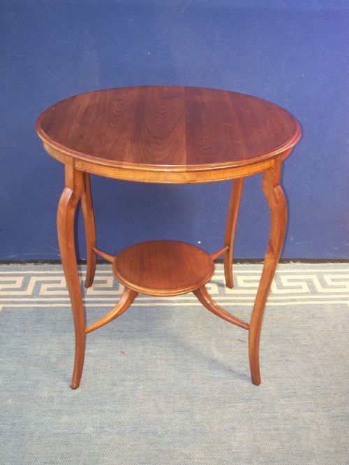 Mahogany 2 Tier Centre Lamp Occasional Table