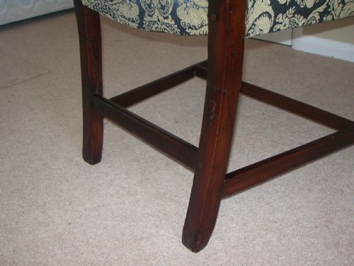 GEORGIAN MAHOGANY LADDERBACK ARMCHAIR - ADDITIONAL PHOTO 4