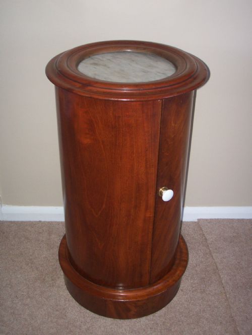 Victorian Marble Top Pedestal Pot Cupboard