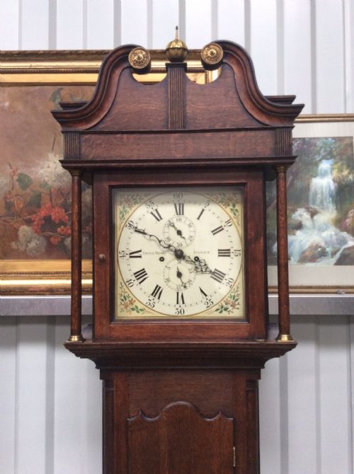 Georgian Oak Cased Grandfather Longcase by Thomas Moore of Ipswich - Famous Clockmaker Circa 1740-50
"Delivery & Set Up Available"