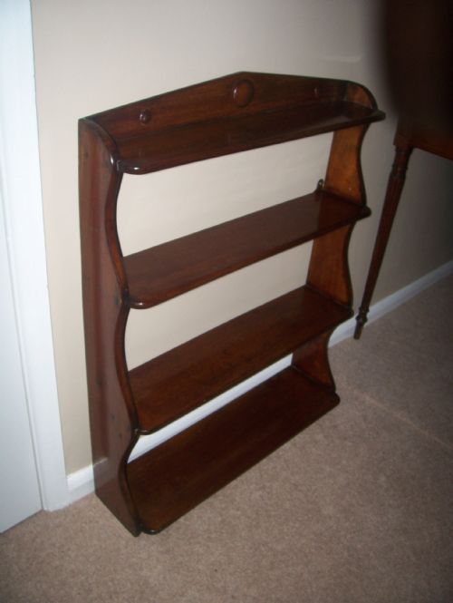 C19th Mahogany Wall Shelves
