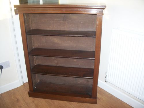 Victorian Mahogany Bookcase with Adjustable Shelves