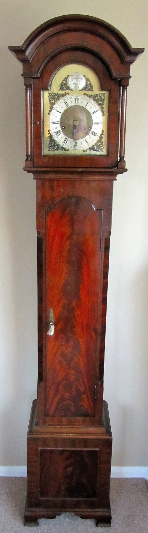 Quality Musical Mahogany Miniature / Grandmother Clock - Delivery & Set Up Service Available