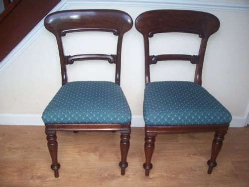 Pair C19th Cuban Mahogany Chairs